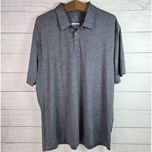 Swannies Golf Polo Shirt Mens Size 2XL Gray Performance Stretch